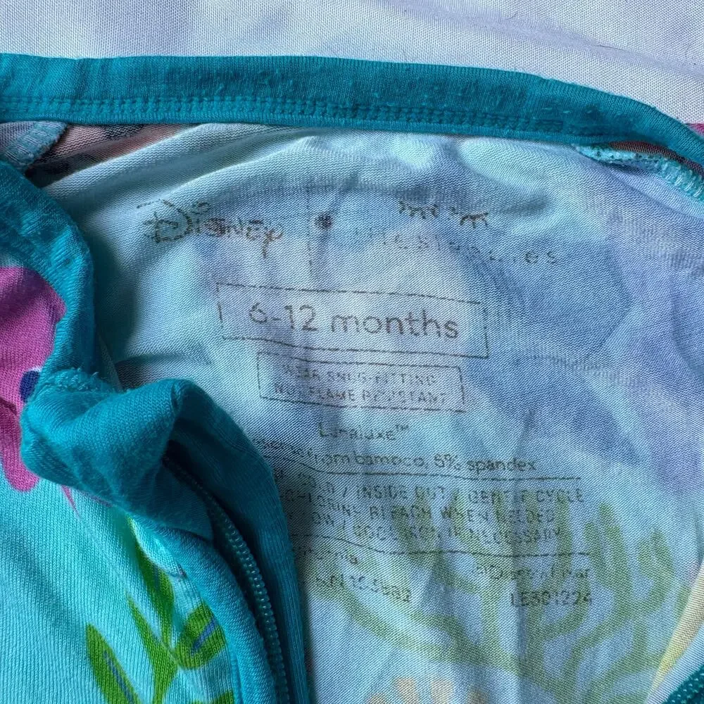 Disney X Little Sleepies Finding Nemo Nemo's Reef Bamboo Zippy Sleeper 6-12M